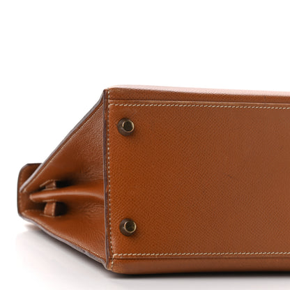 Hermes Courchevel Kelly Sellier 28 Gold 8 of 18
