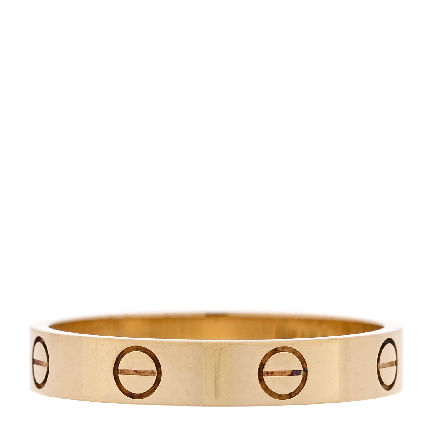 Cartier 18K Yellow Gold 3.5mm LOVE Wedding Band Ring 58 8.5 3 of 4