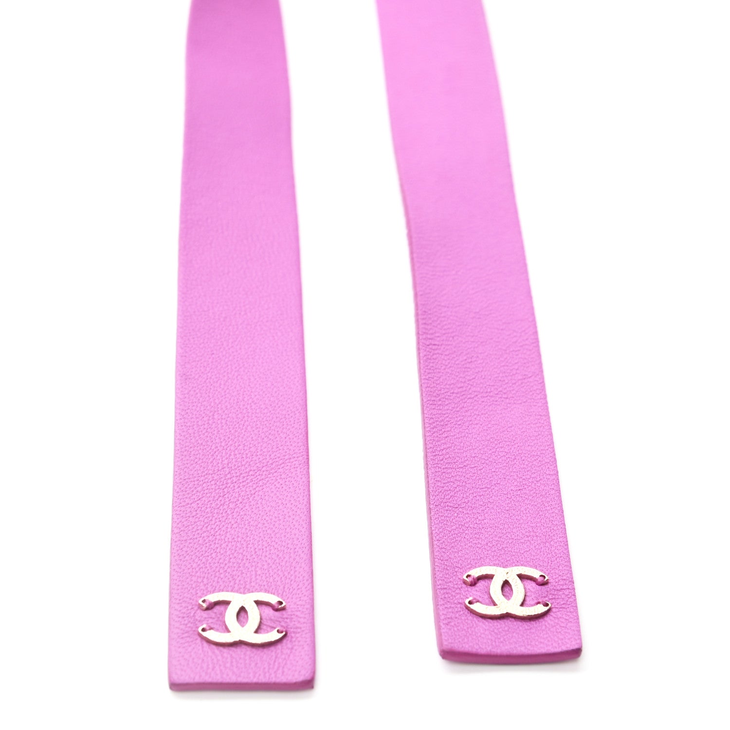 Chanel Lambskin Chain Belt S Lilac Gold 3 of 5
