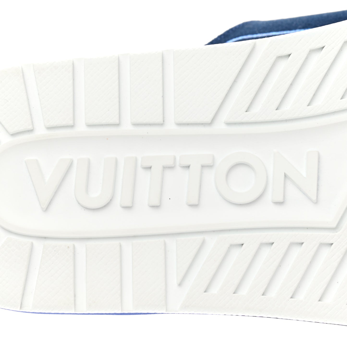 Mix Materials Mens LV Script Trainer Mules 12 Blue
