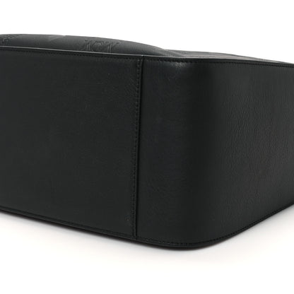 MCM Calfskin Ottomar Monogram Large Aren Flap Hobo Black 9 of 10