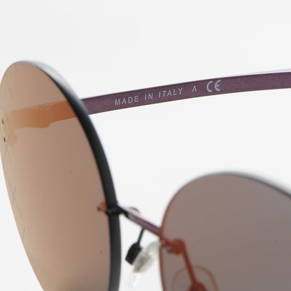 Chanel Metal Rimless Round Sunglasses 4216 Bordeaux 6 of 10