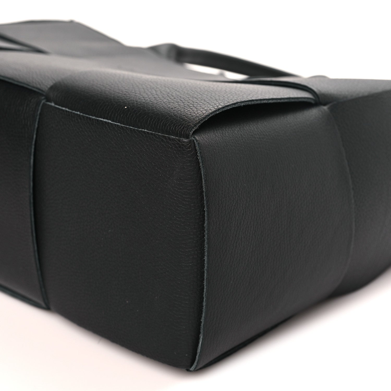 Bottega Veneta Grained Calfskin Intrecciato Small Arco Tote Black 10 of 10