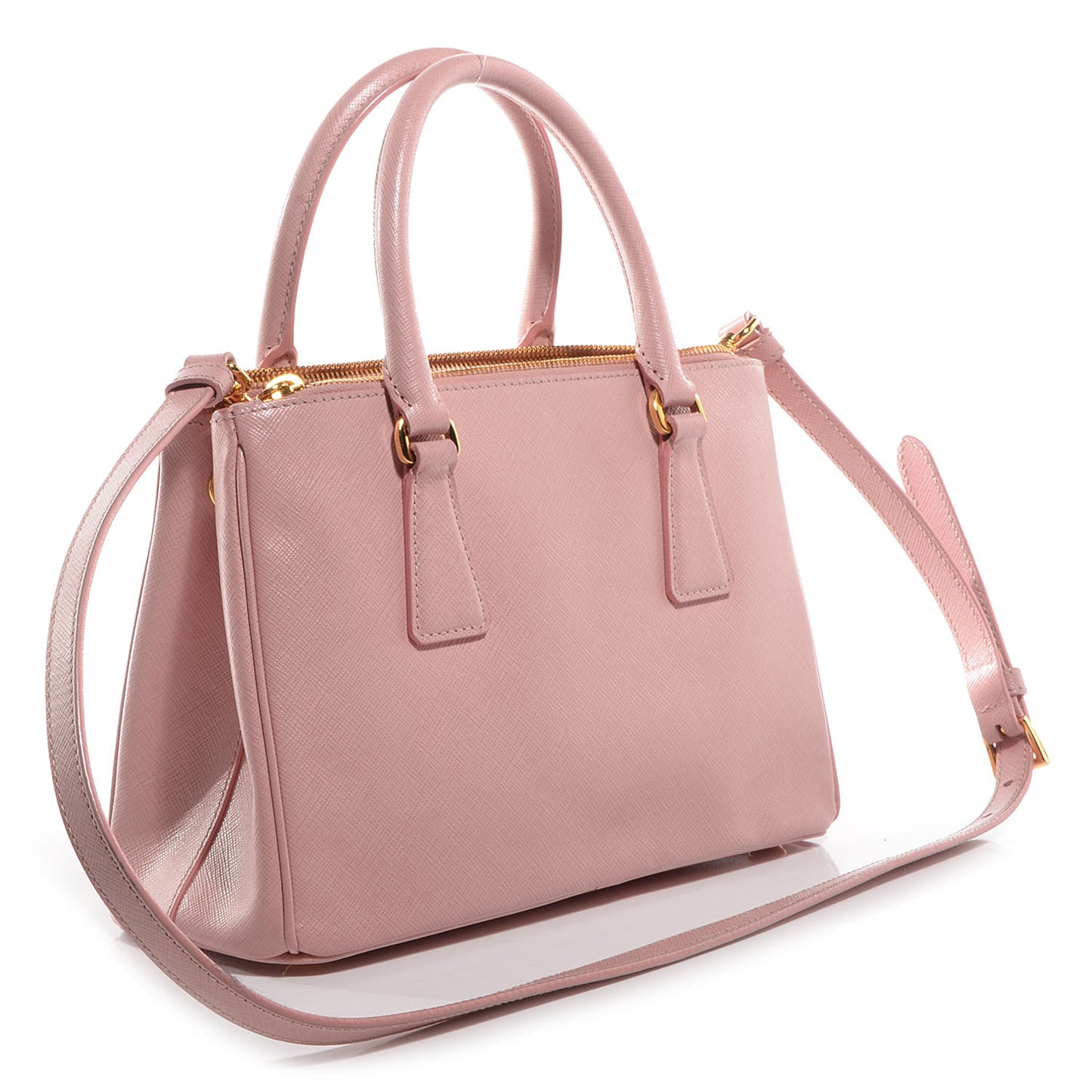 Saffiano Lux Mini Double Zip Tote Orchidea