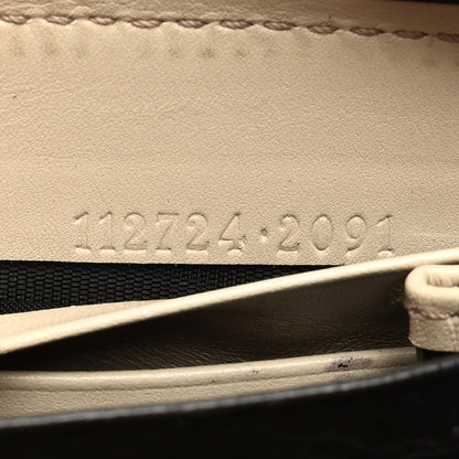 Gucci Guccissima Margaux Calfskin Metal Bar Zip Around Wallet White 7 of 14