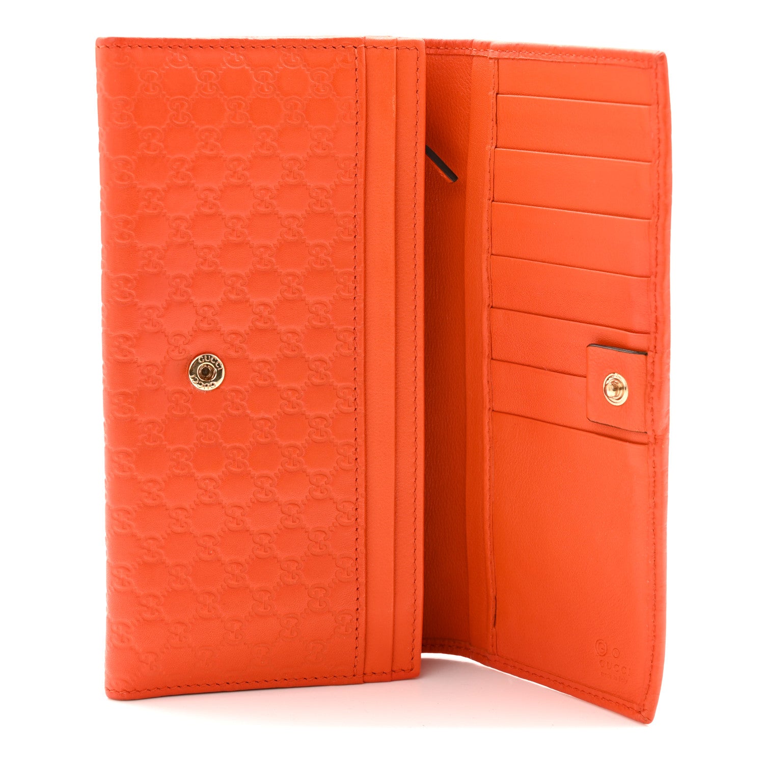 Gucci Soft Microguccissima Continental Wallet Sun Orange 5 of 11