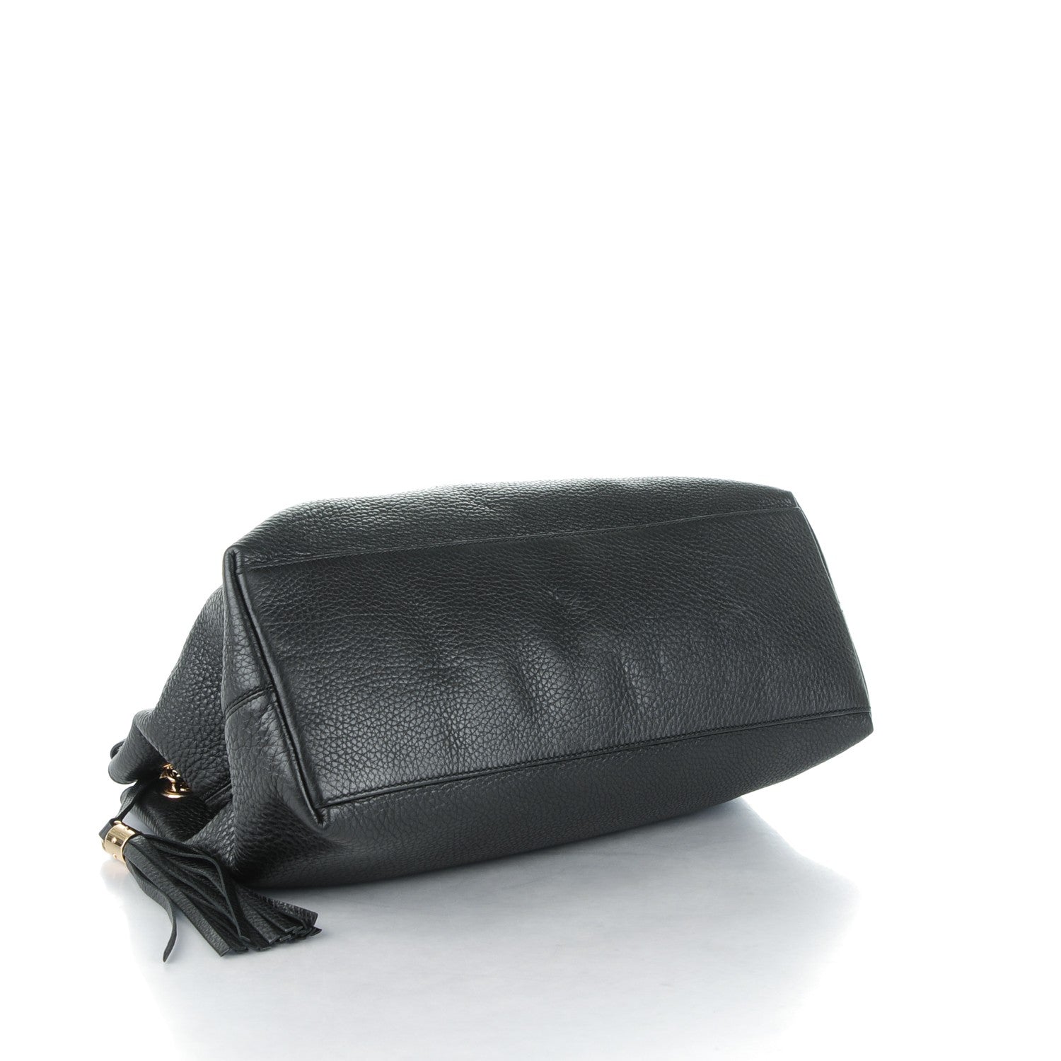 Gucci Pebbled Calfskin Medium Soho Chain Shoulder Bag Black 4 of 7
