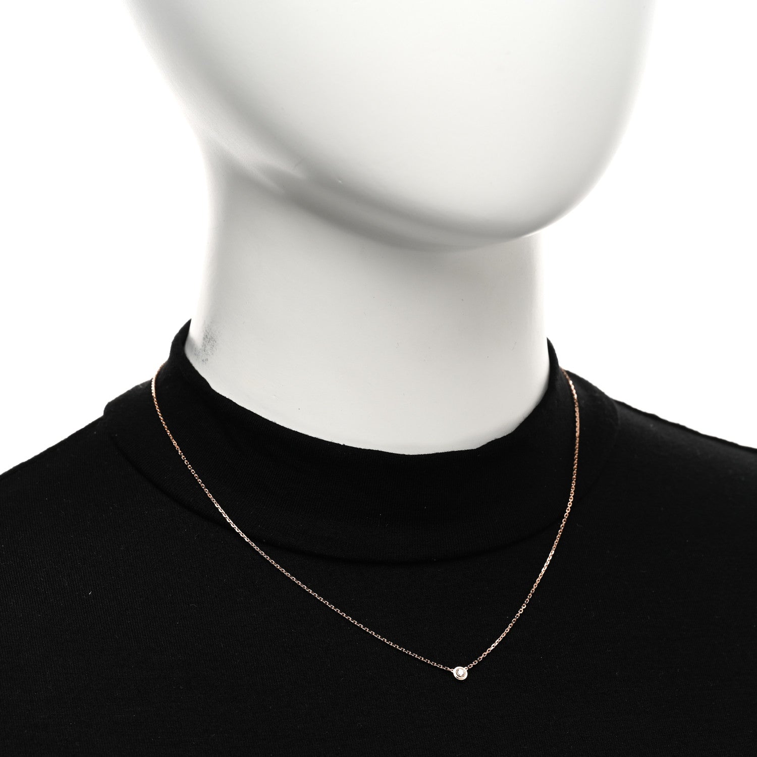 Cartier 18K Pink Gold Diamond XS D'Amour Pendant Necklace 2 of 5