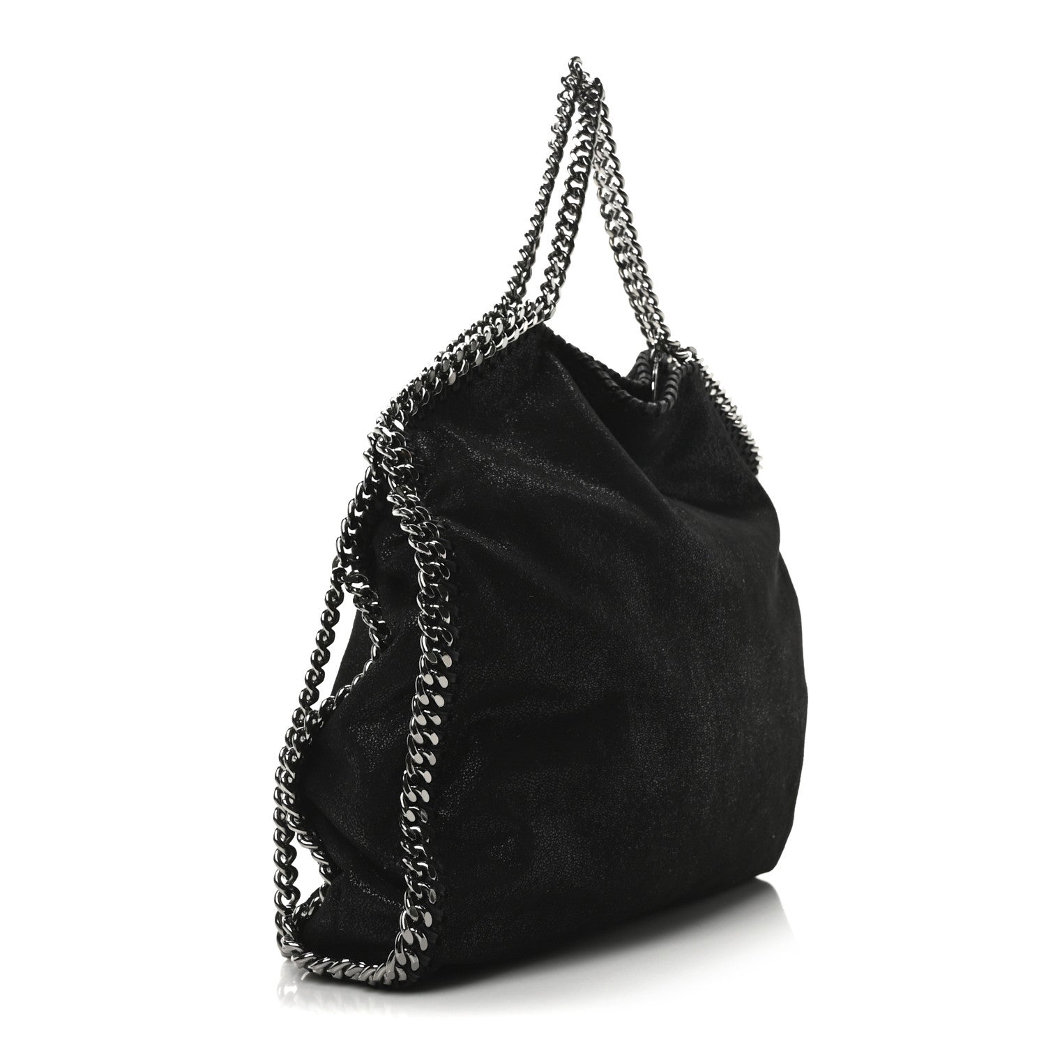 Stella McCartney Shaggy Deer Falabella Fold Over Tote Black 3 of 10
