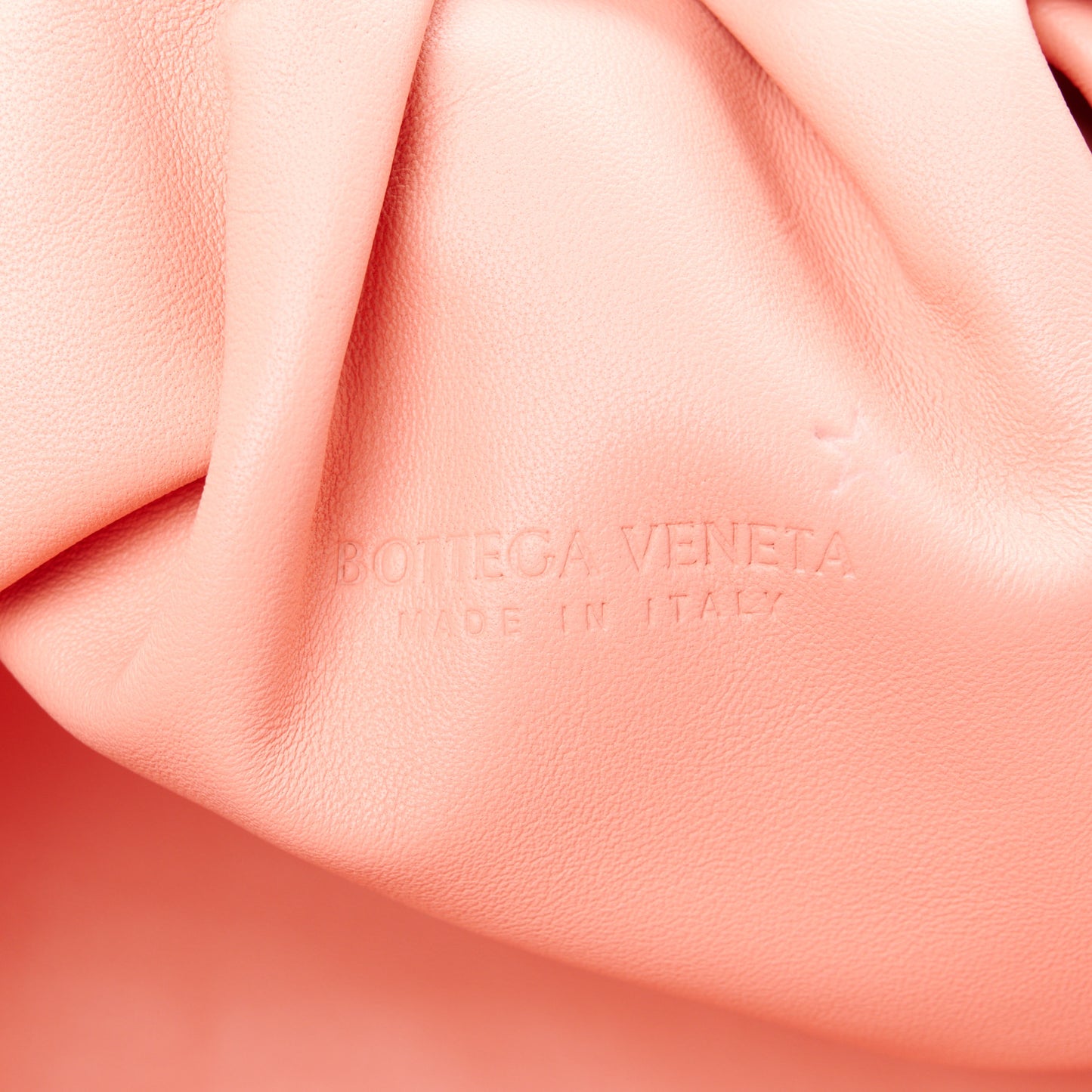 Nappa Intrecciato Teen Pouch Peach