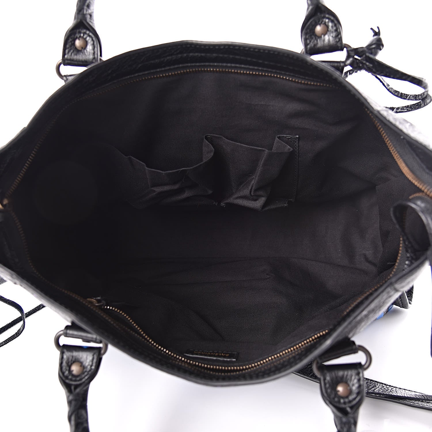 Balenciaga Agneau Arena Graffiti All Over Classic Hardware City Black Bleu Violet 7 of 10