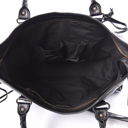 Balenciaga Agneau Arena Graffiti All Over Classic Hardware City Black Bleu Violet 7 of 10