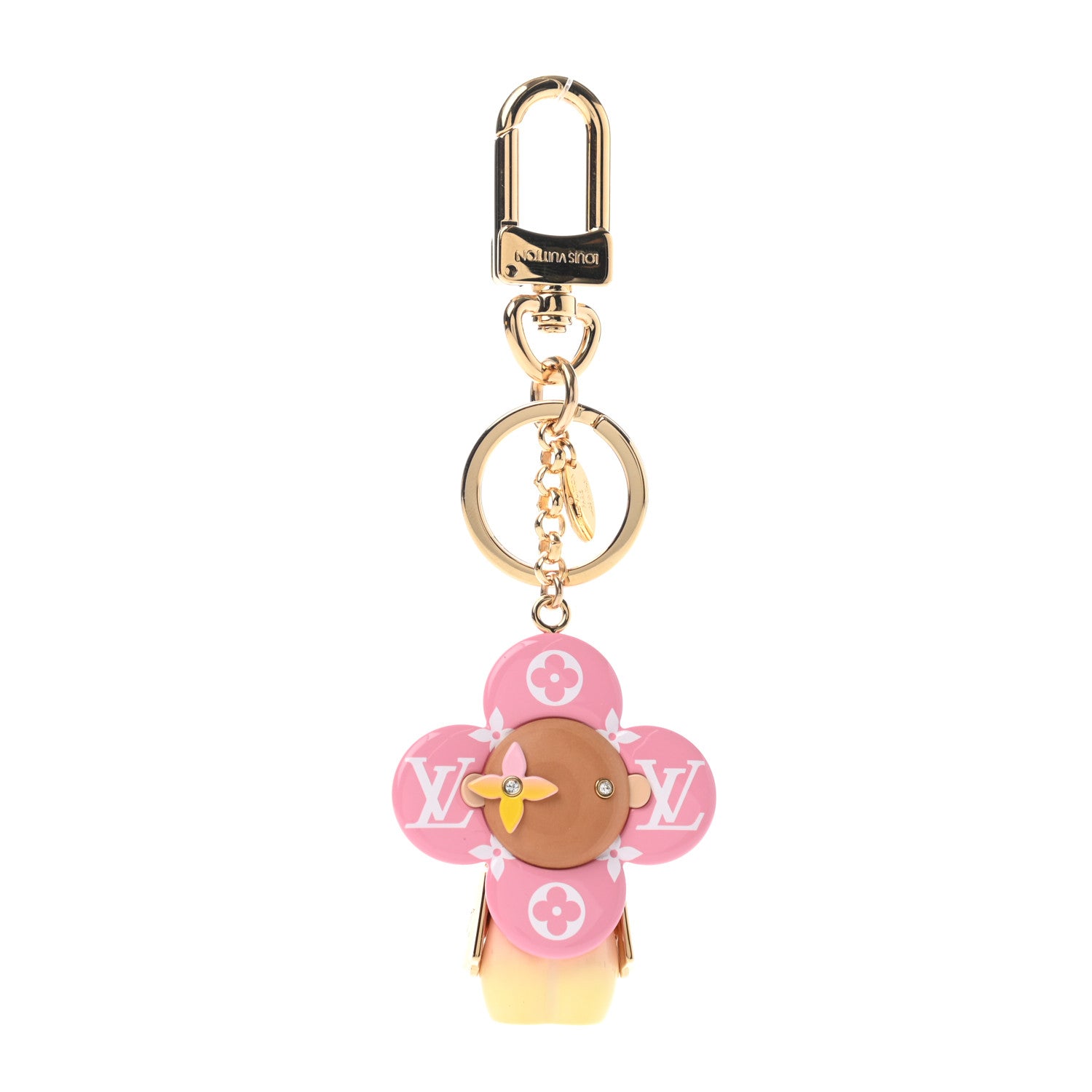 Louis Vuitton Giant Monogram Vivienne Bag Charm Key Holder Rose 1 of 4