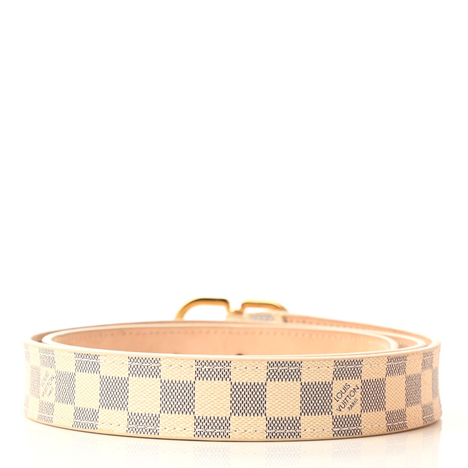 Louis Vuitton Damier Azur 25mm Belt 85 34 2 of 7