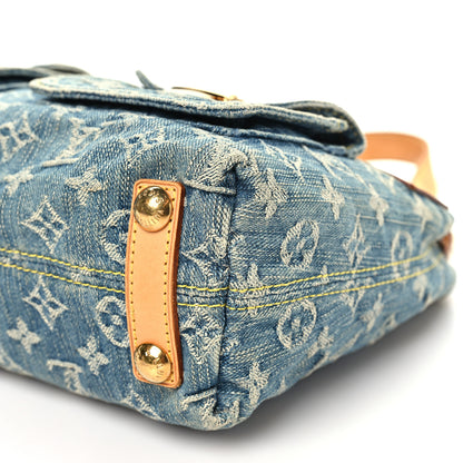 Louis Vuitton Monogram Denim Baggy PM Blue 9 of 10