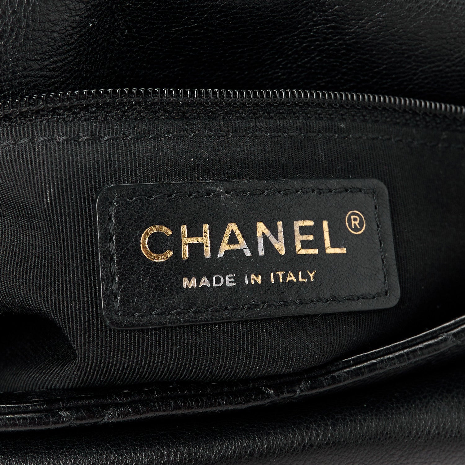 Chanel Grained Calfskin Quilted Messenger Flap Black 6 of 12