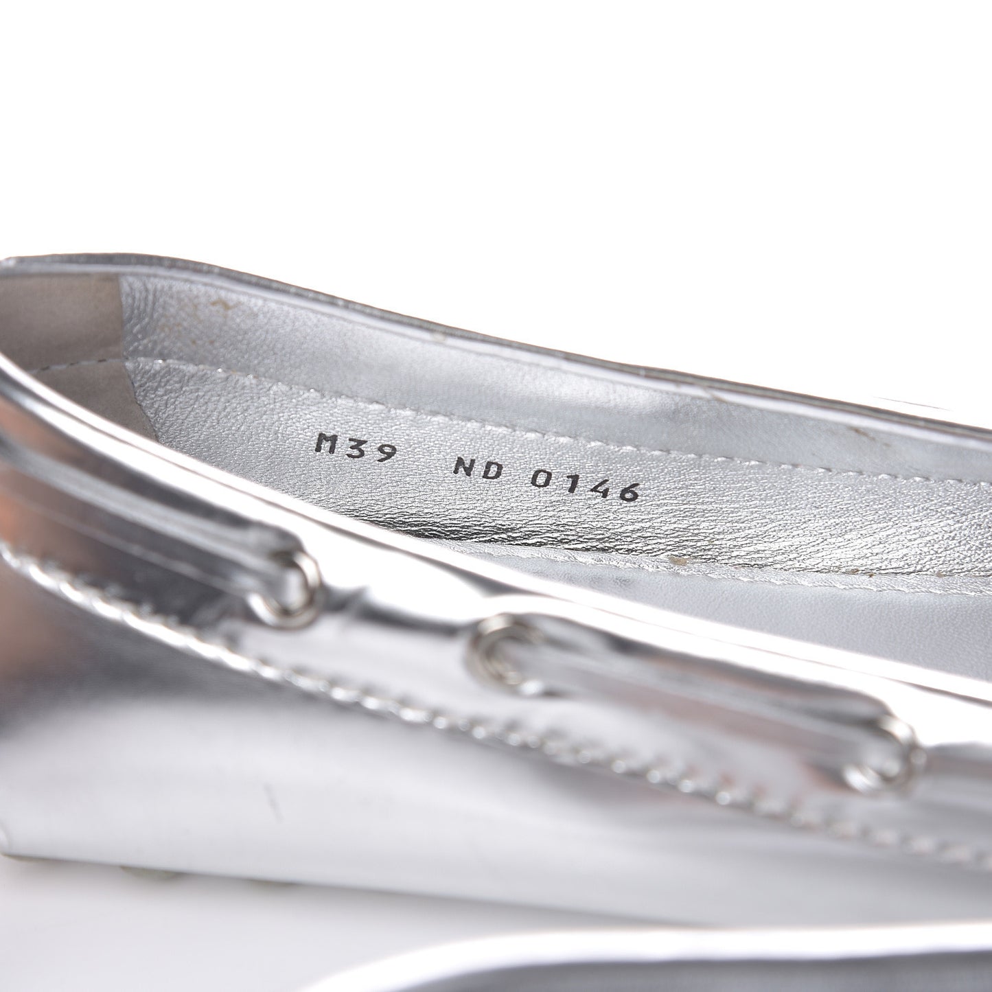 Calfskin Monogram Gloria Loafers 39 Silver