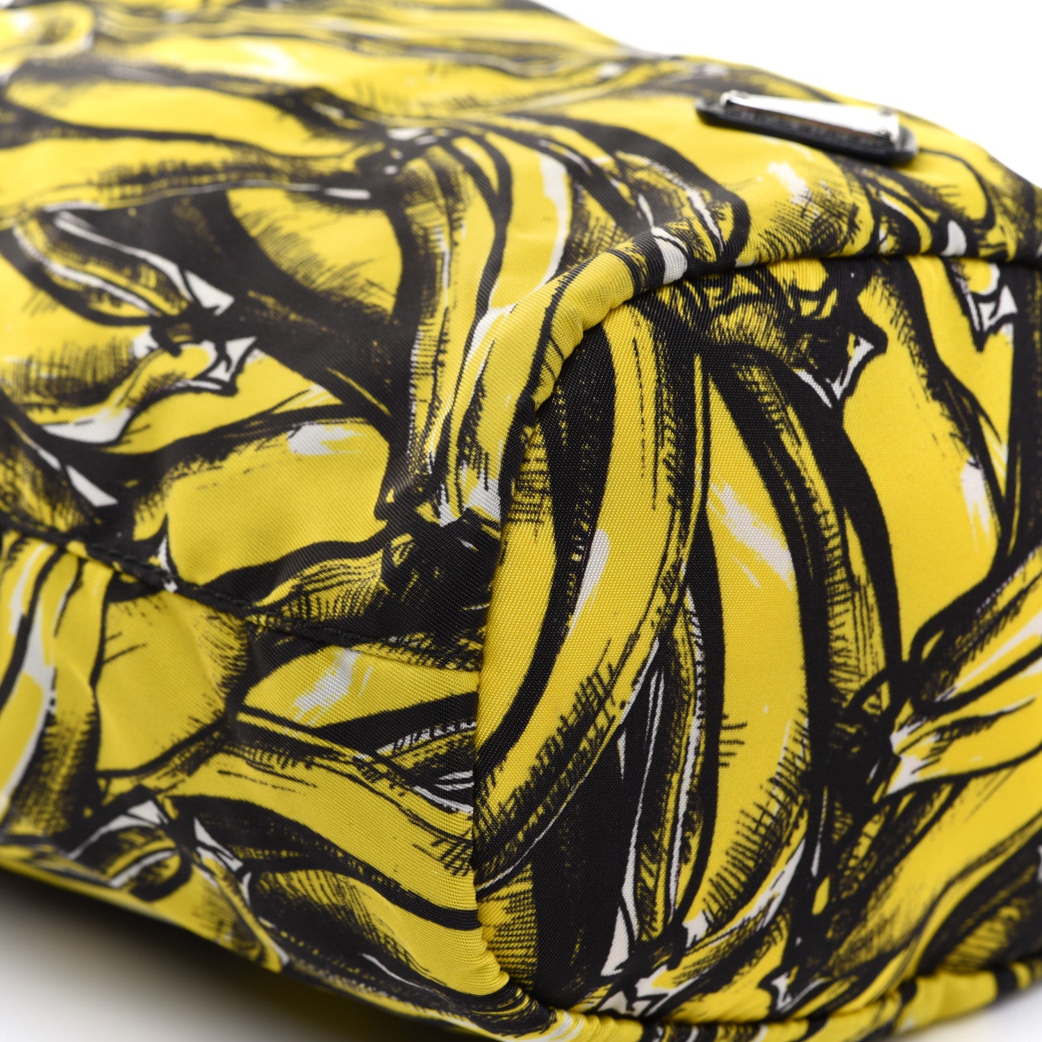 Prada Tessuto Nylon Banane Pouch Giallo 9 of 10