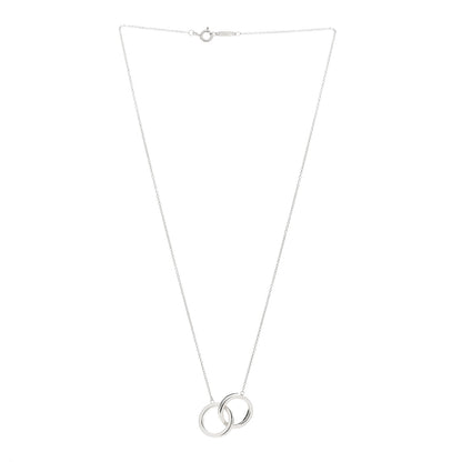 Tiffany Sterling Silver 1837 Interlocking Circles Pendant Necklace 3 of 7