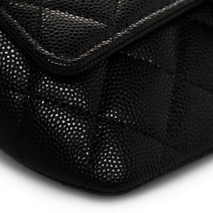 Chanel Caviar Quilted Glasses Case With Chain Black 10 of 14