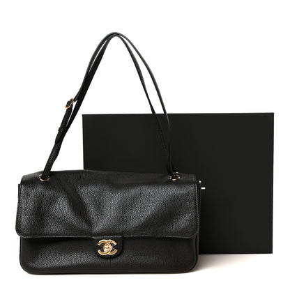 Chanel Grained Calfskin Small Souplissimo Maxi Flap Black 19 of 21