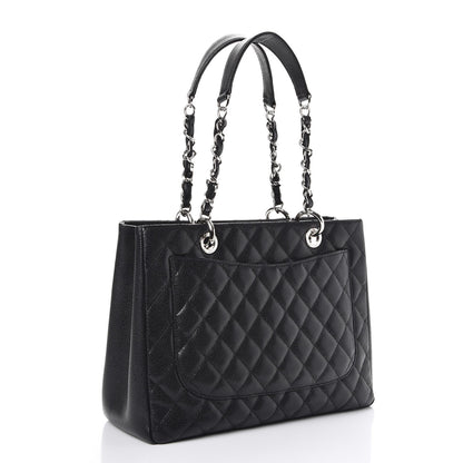 Chanel Caviar Quilted Grand Shopping Tote GST Black 3 of 7