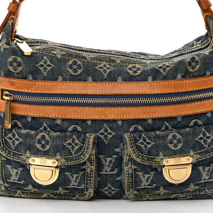 Louis Vuitton Monogram Denim Baggy PM Blue 8 of 16