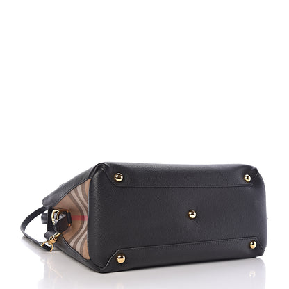 Burberry Derby Calfskin House Check Medium Camberley Black 4 of 10