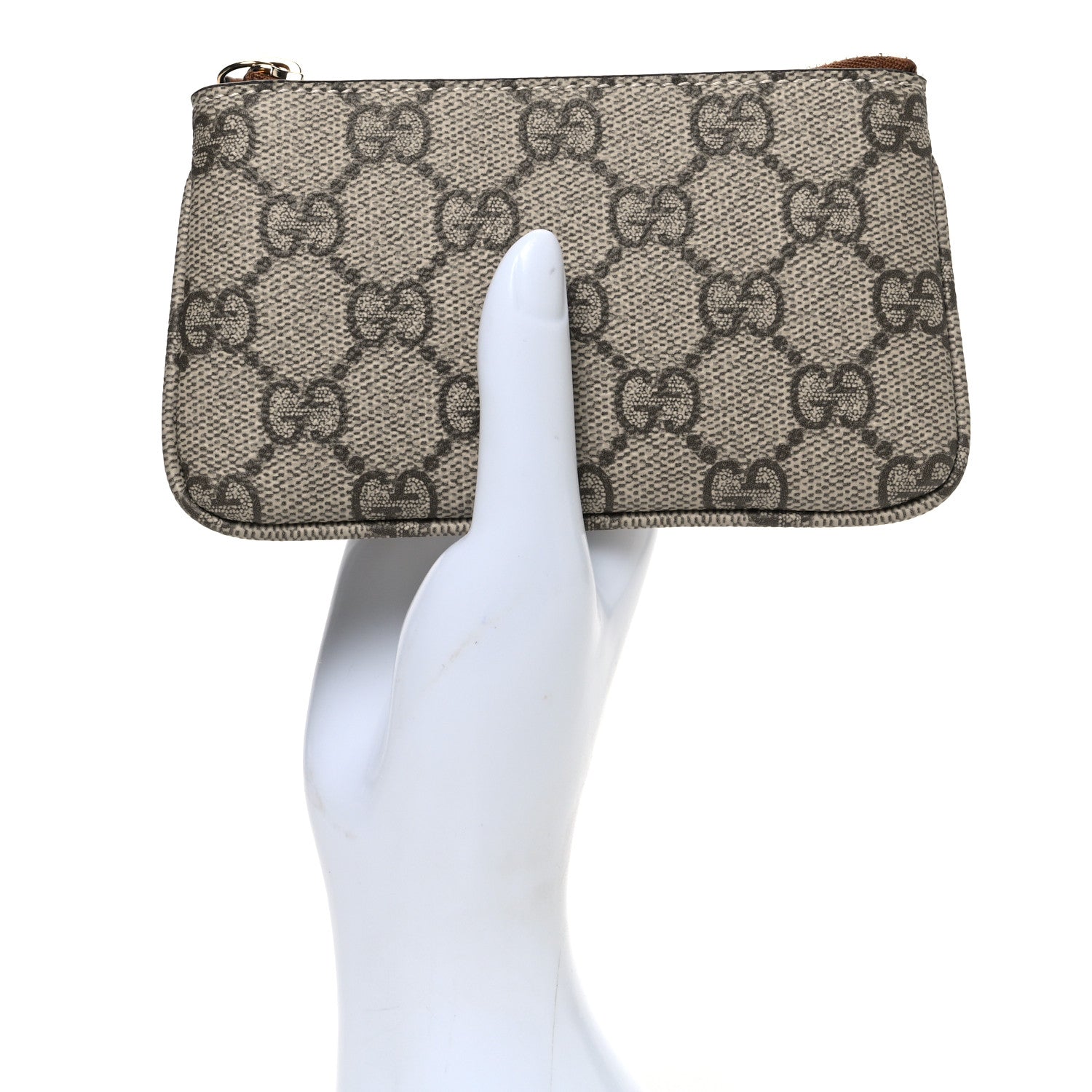 Gucci GG Supreme Monogram Selleria Key Case  Brown 2 of 7
