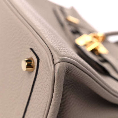 Hermes Togo Birkin 25 Gris Tourterelle 10 of 10