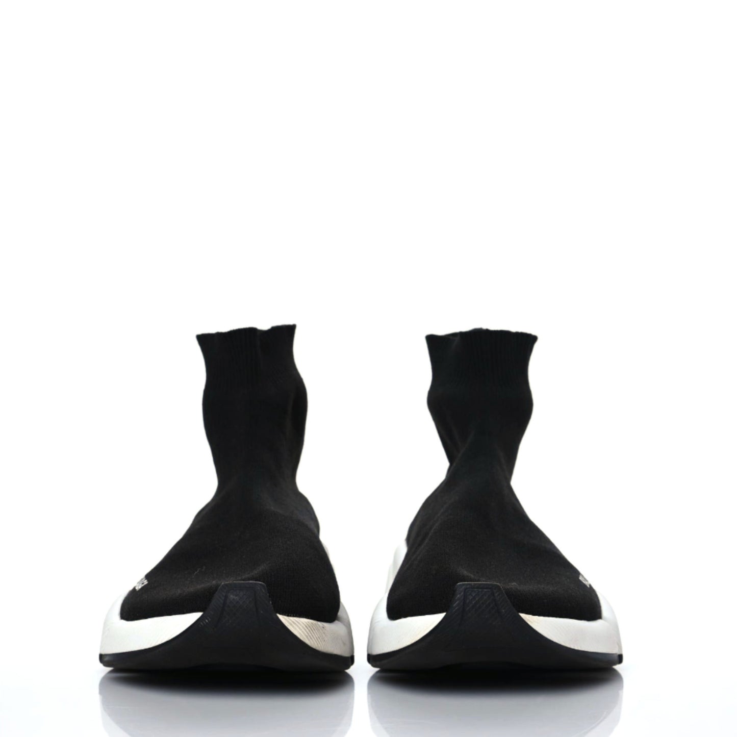Technical 3D Recycled Knit Bi-Color Sole Womens Speed 2.0 Sneakers 38 Black White