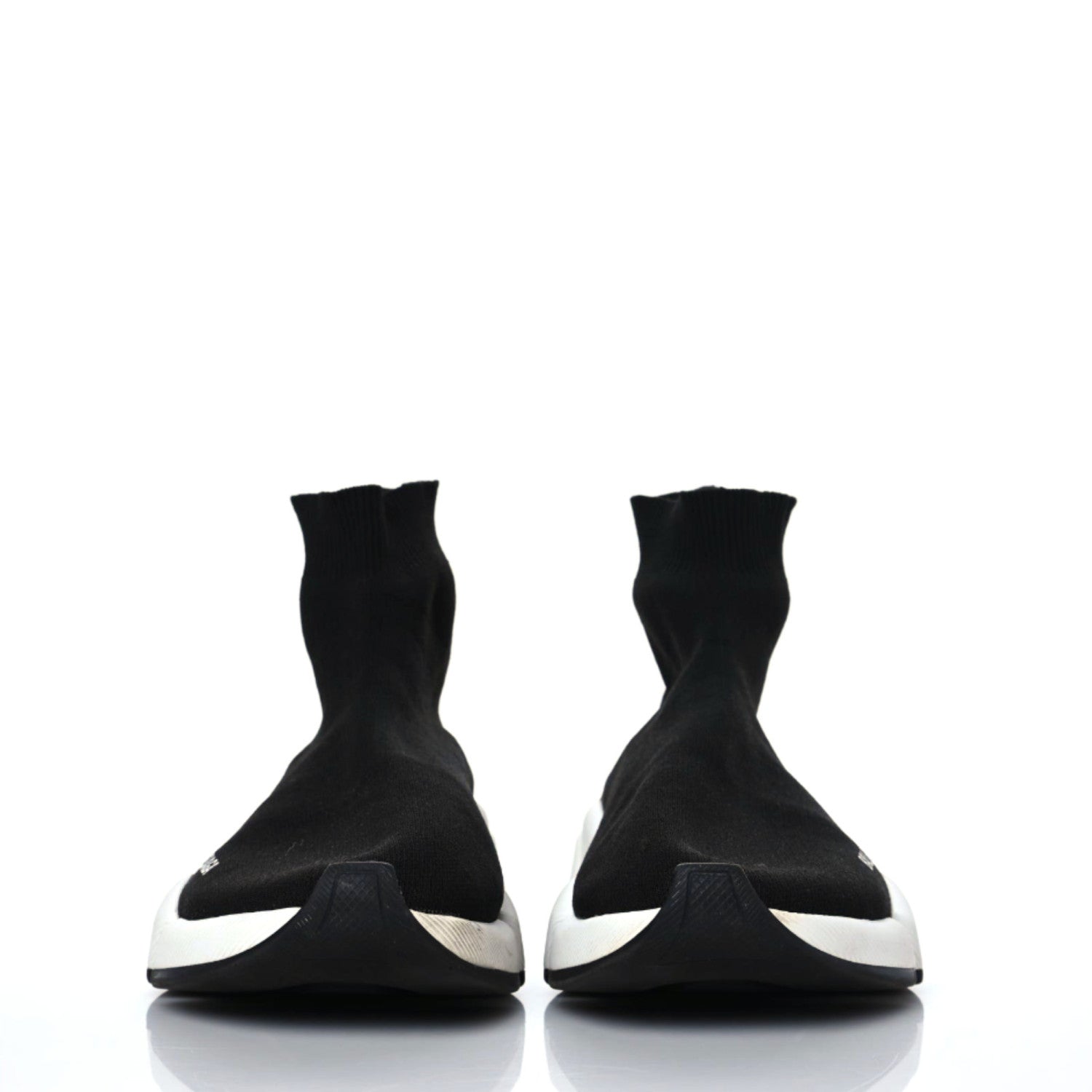 Balenciaga Technical 3D Recycled Knit Bi-Color Sole Womens Speed 2.0 Sneakers 38 Black White 2 of 8