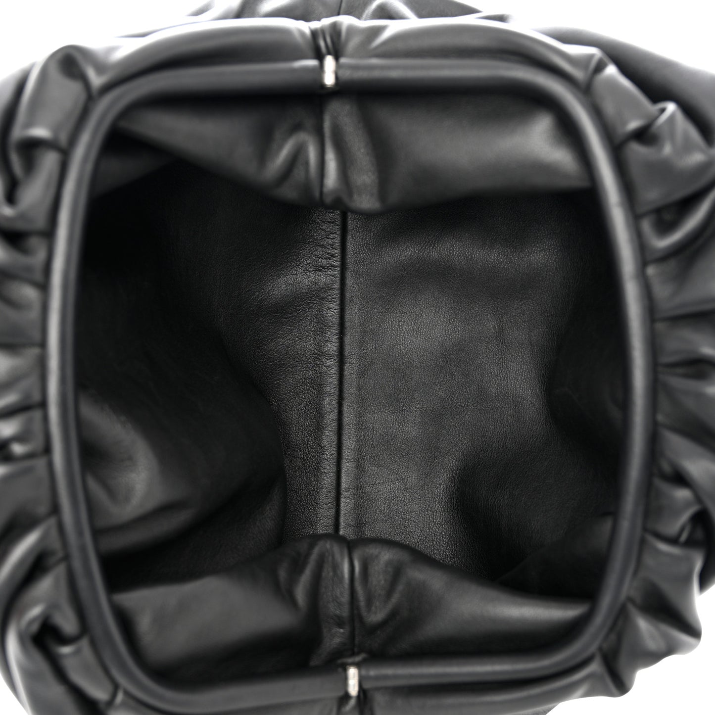 Smooth Butter Calf The Pouch Oversized Clutch Black