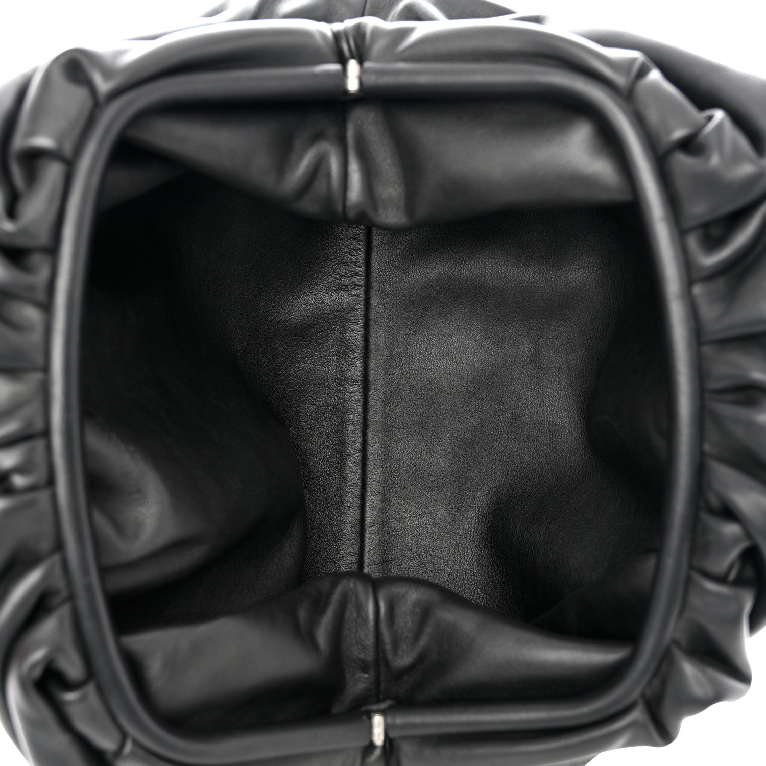 Bottega Veneta Smooth Butter Calf The Pouch Oversized Clutch Black 6 of 8