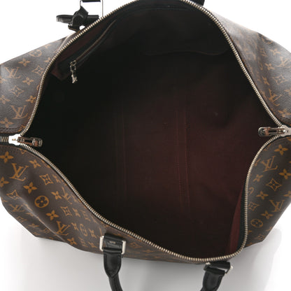 Louis Vuitton Monogram Macassar Keepall Bandouliere 55 4 of 10