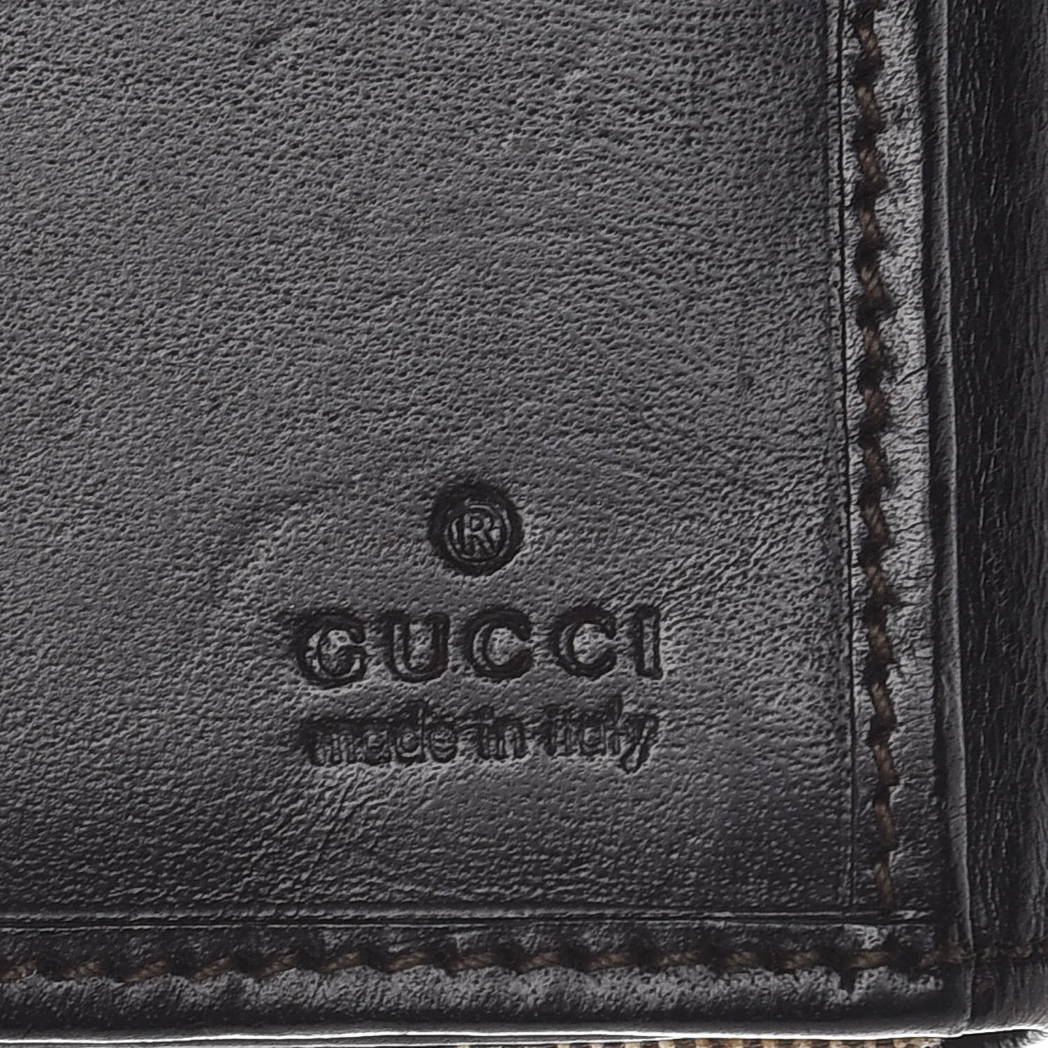 Gucci Monogram Calfskin Web Blake Continental Wallet Brown 6 of 11