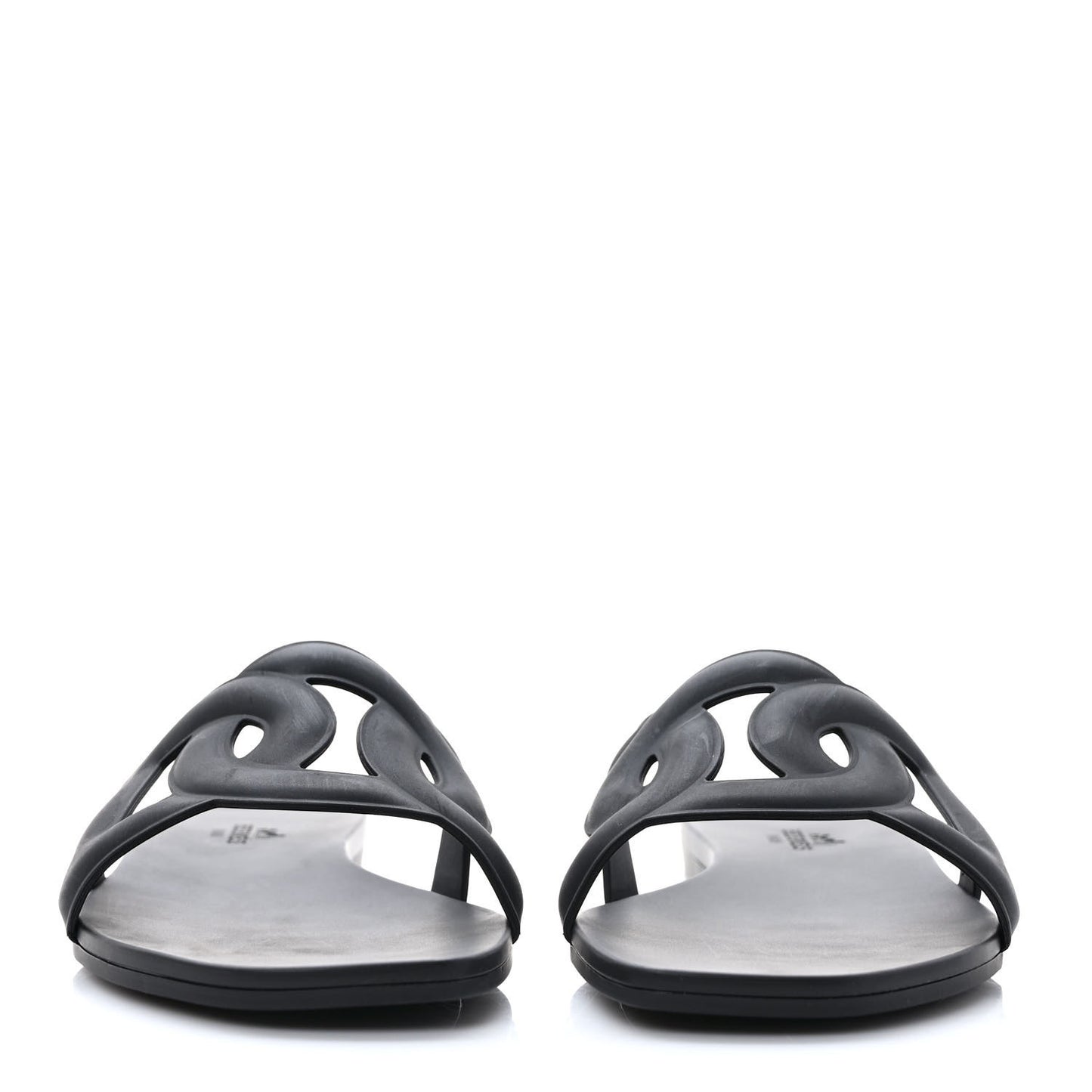Rubber Aloha Sandals 36 Black