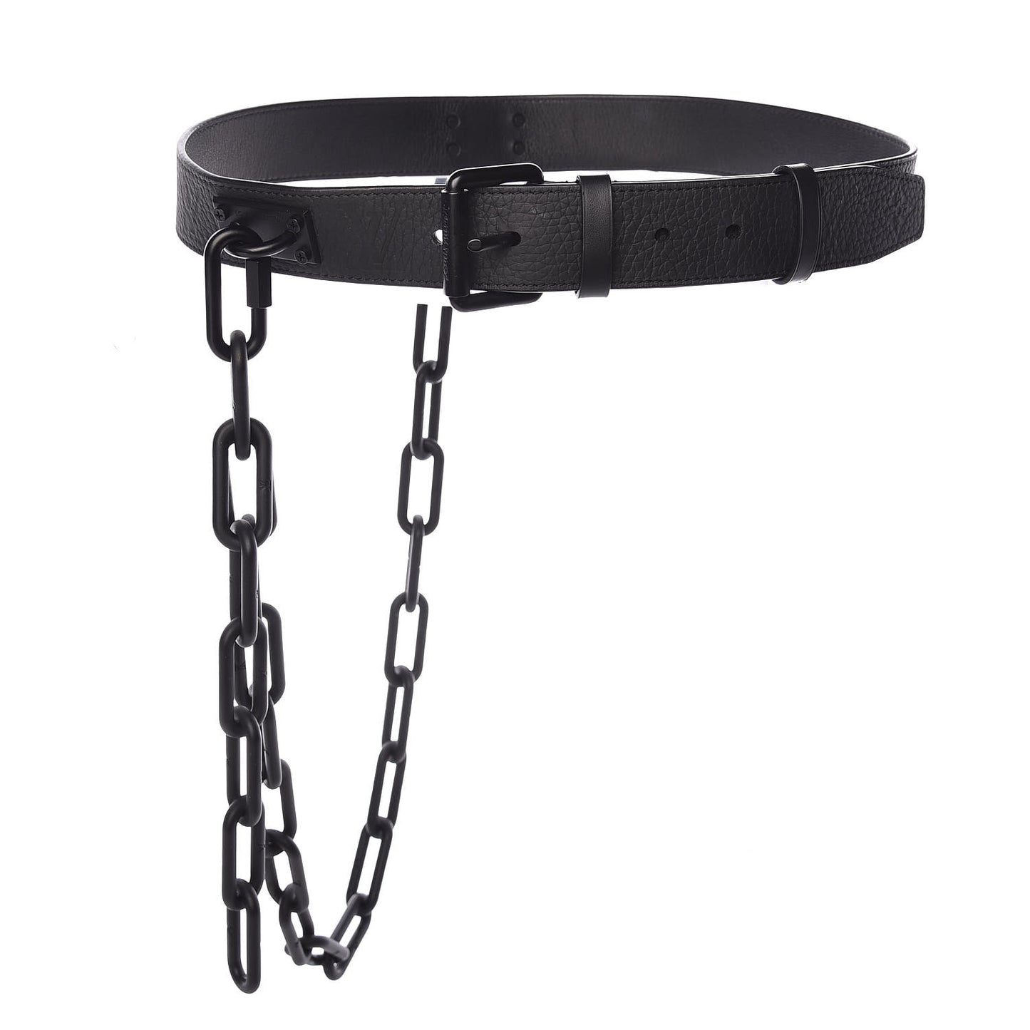 Taurillon Monogram Signature 35 MM Chain Belt 80 32 Black