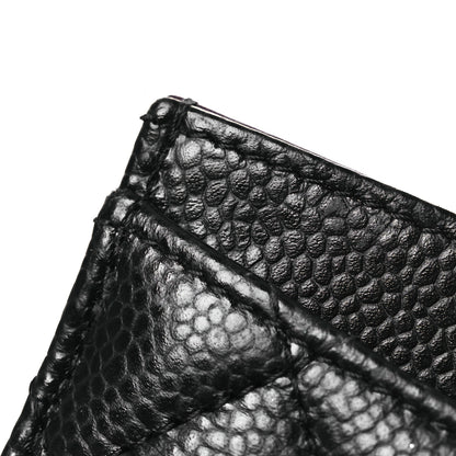 Chanel Caviar Quilted Card Holder Black 10 of 10
