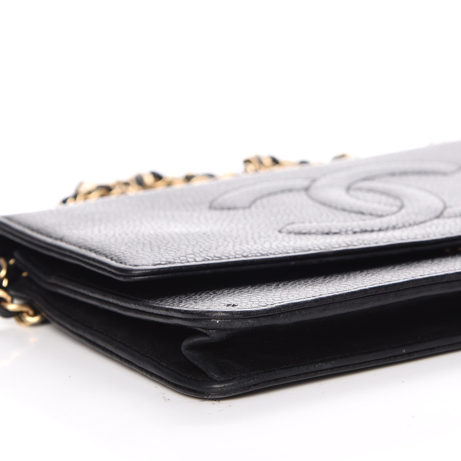 Chanel Caviar Timeless CC Wallet On Chain WOC Black 14 of 17