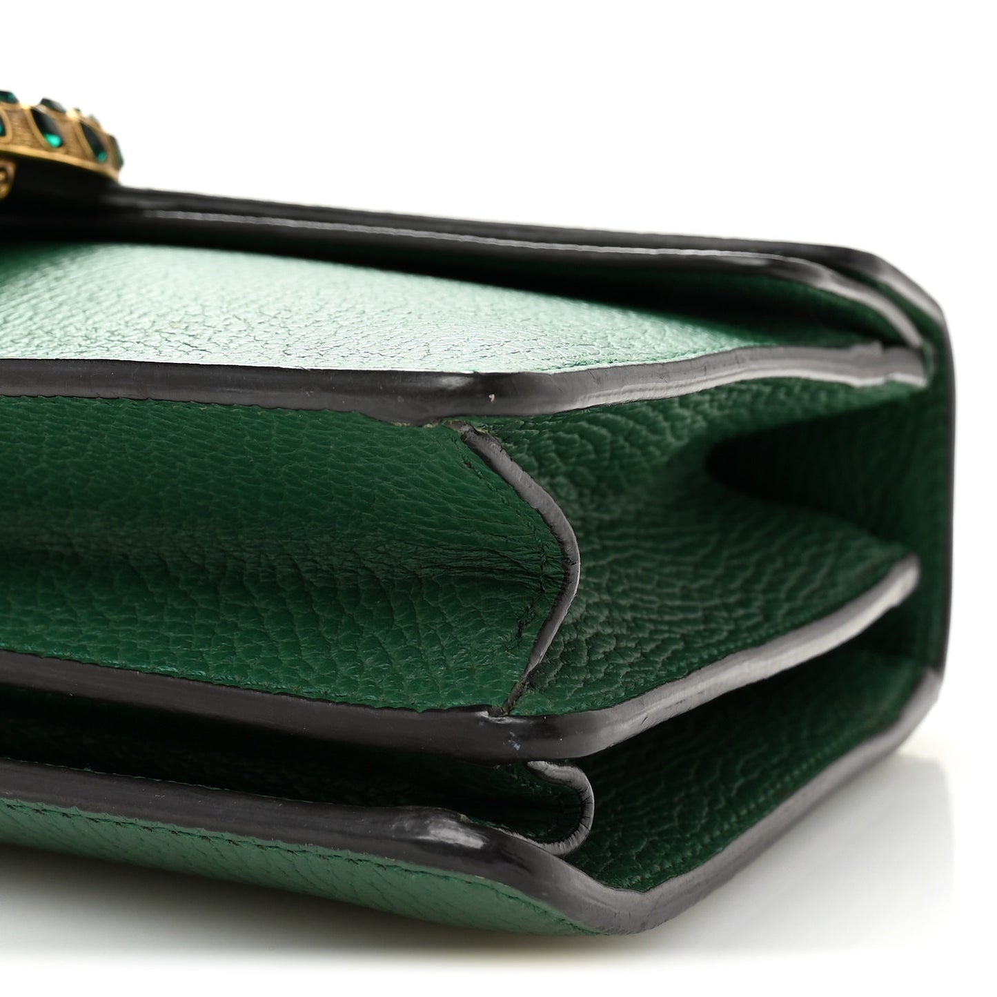 Pebbled Calfskin Small Dionysus Shoulder Bag Emerald