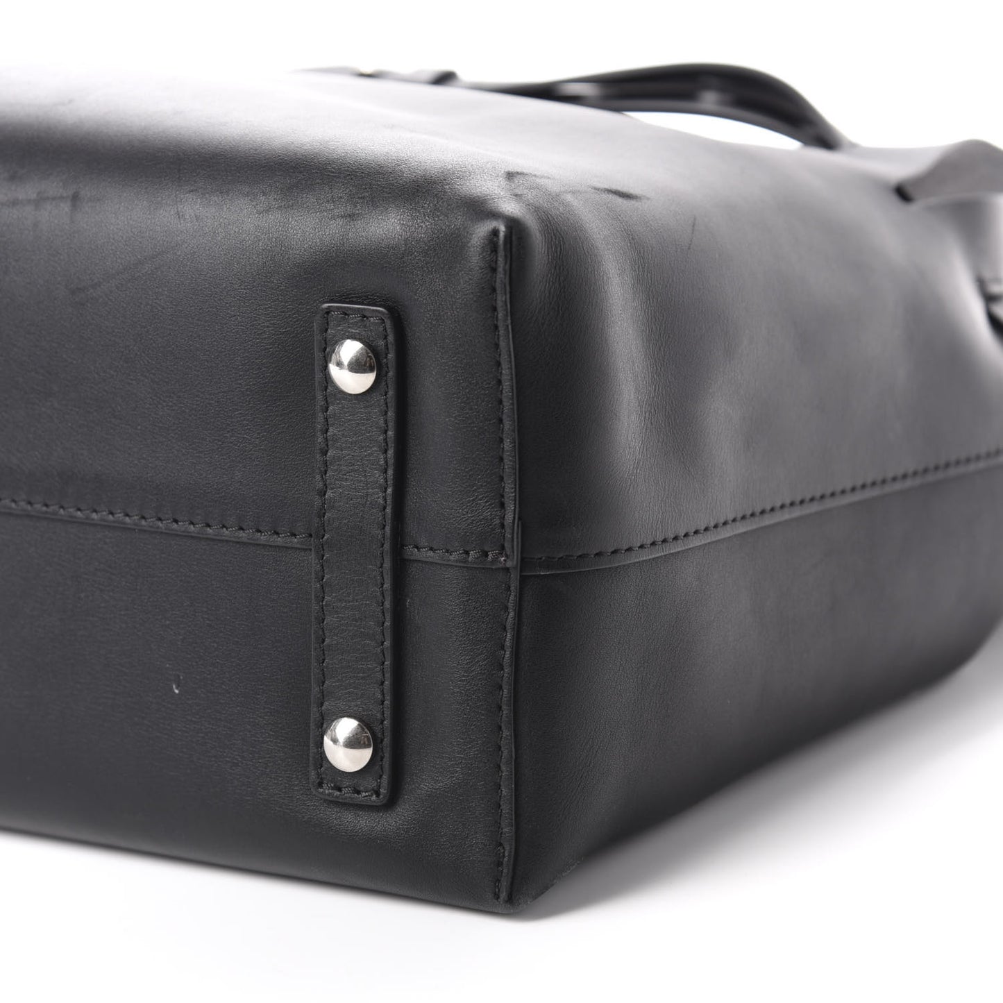 Soft Smooth Calfskin Medium Tote Black