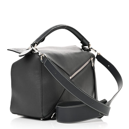 Loewe Calfskin Medium Puzzle Bag Grey 2 of 12