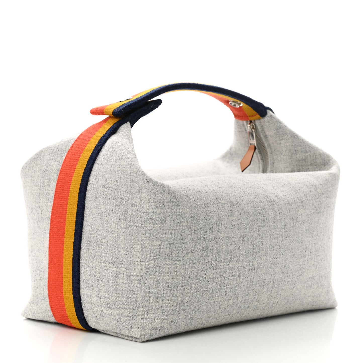 Canvas Large Bride-A-Brac Pouch Gris Flanelle