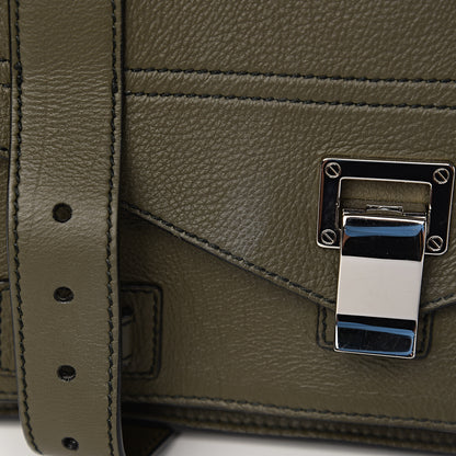 Proenza Schouler Grained Calfskin Medium PS1 Plus Satchel Cypress 7 of 10