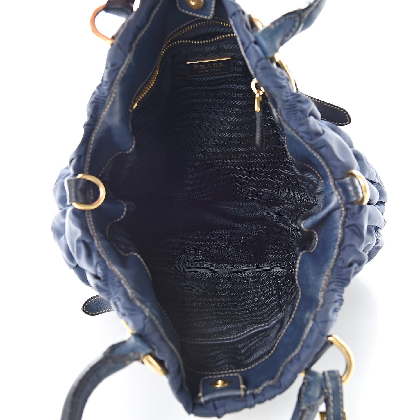 Tessuto Nylon Gaufre Tote Bleuette