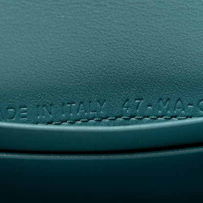 Christian Dior Goatskin Saddle Card Holder Azure Blue 5 of 8