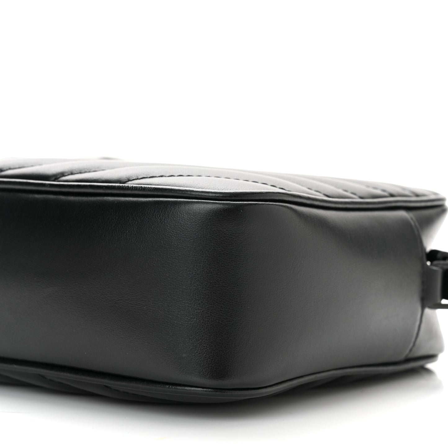 Calfskin Matelasse Monogram Monochrome Lou Camera Bag Black