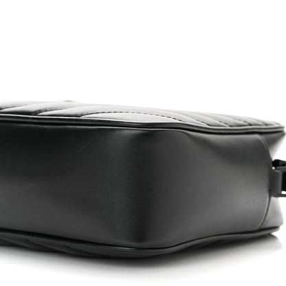 Saint Laurent Calfskin Matelasse Monogram Monochrome Lou Camera Bag Black 9 of 9