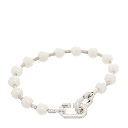 Tiffany Sterling Silver Freshwater Cultured Pearl 7-8mm HardWear Bracelet 1 of 3